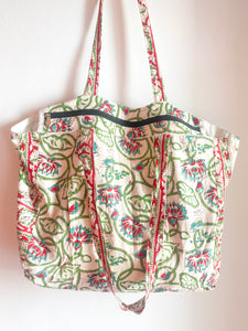 Bolso Thaila rojo y verde