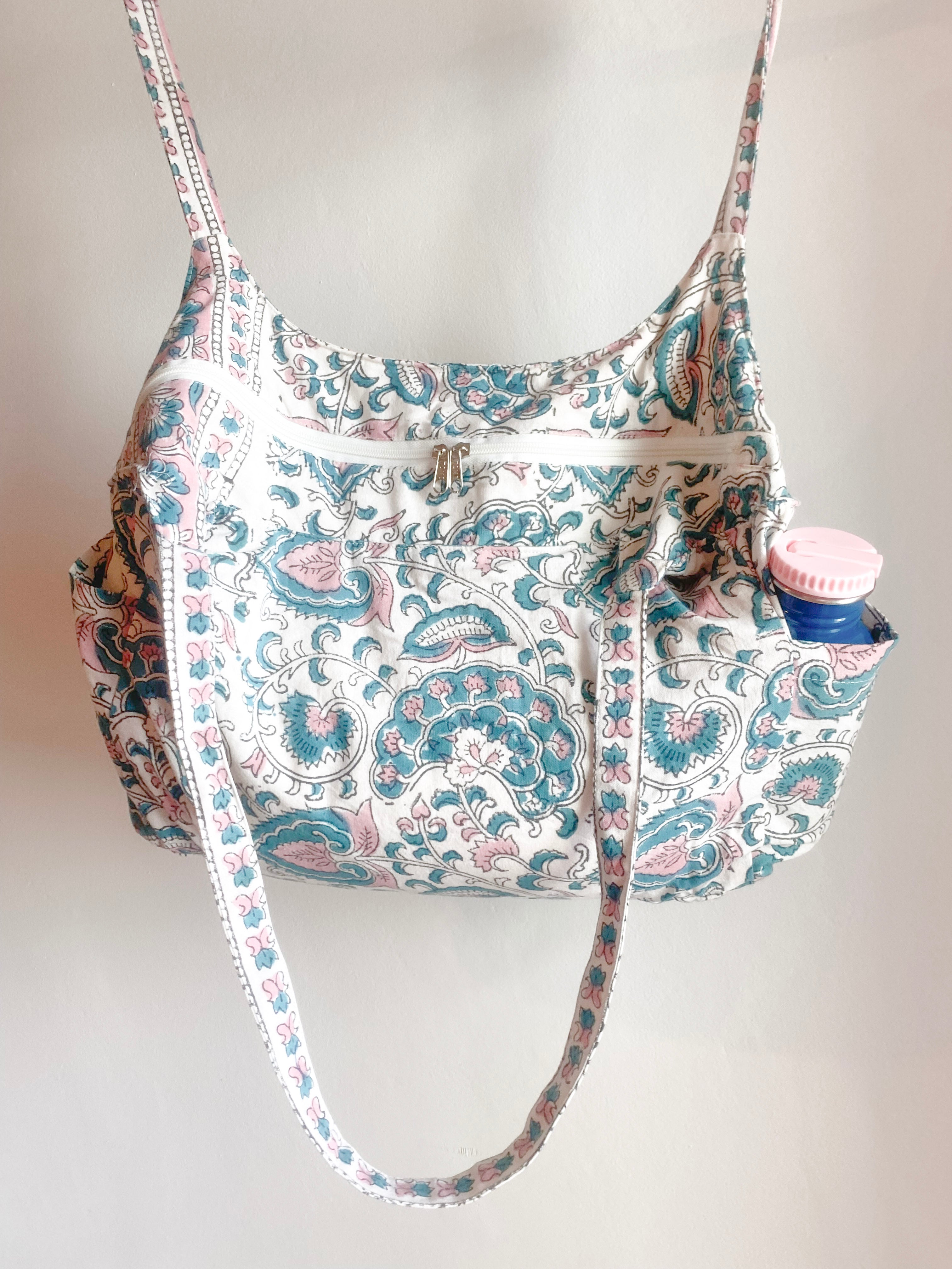 Bolso Jeb azul y rosa