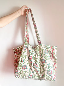 Bolso Thaila rojo y verde