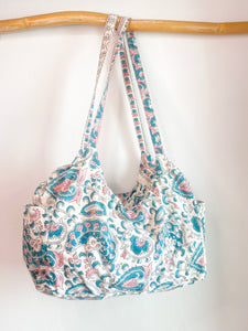 Bolso Jeb azul y rosa