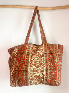 Bolso Thaila ocre y rojo