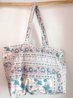 Cargar imagen en el visor de la galería, Bolso Thaila azul y rosa
