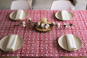 Mantel Kavya Rojo