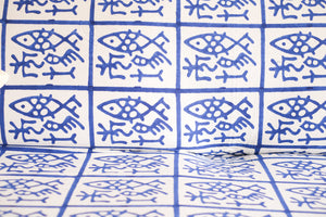 Cubresofá Grees Azul