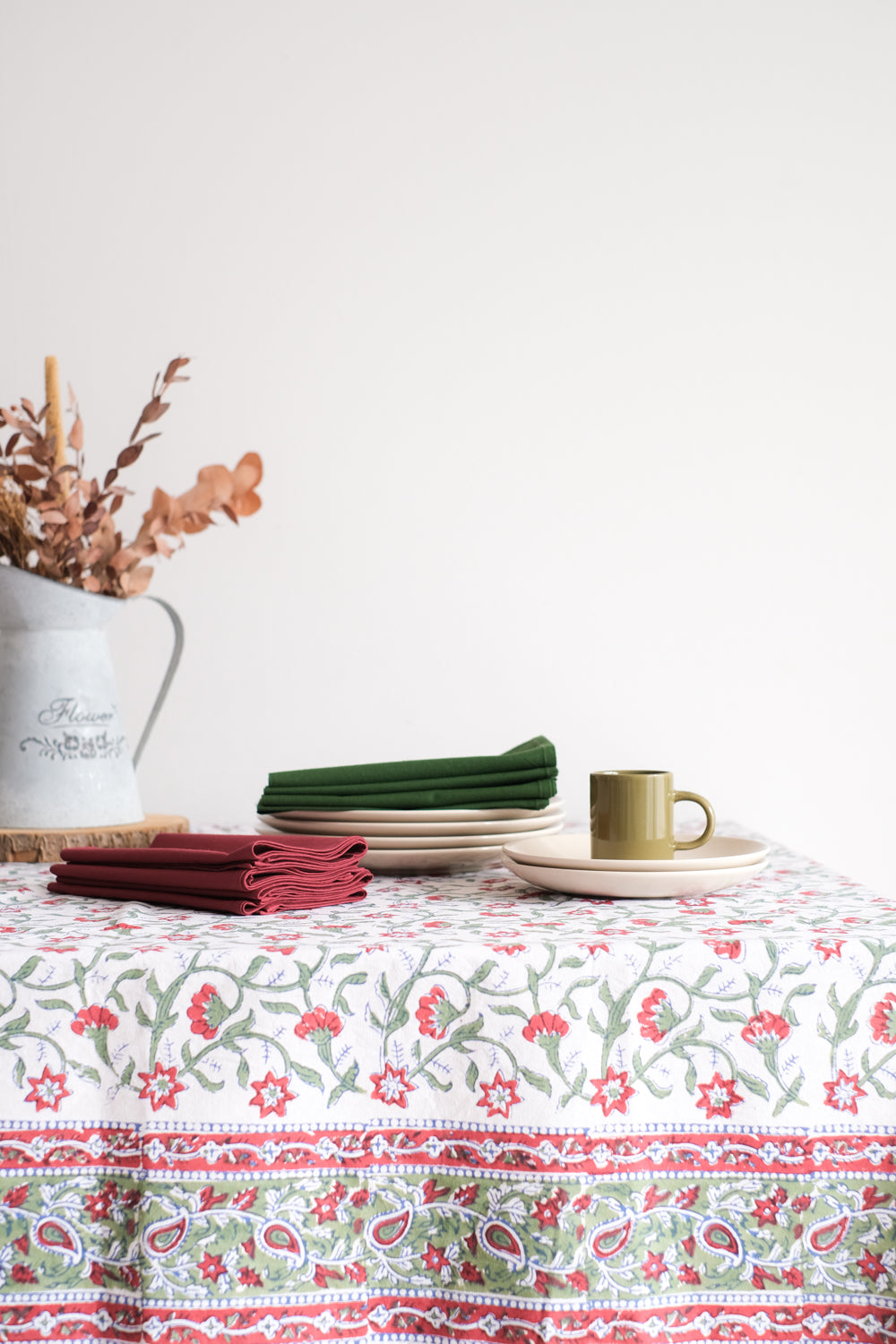 Mantel Lueesa Blanco i Rojo