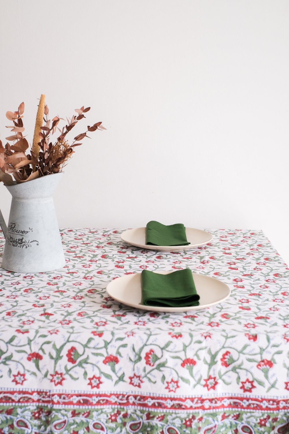 Mantel Lueesa Blanco i Rojo