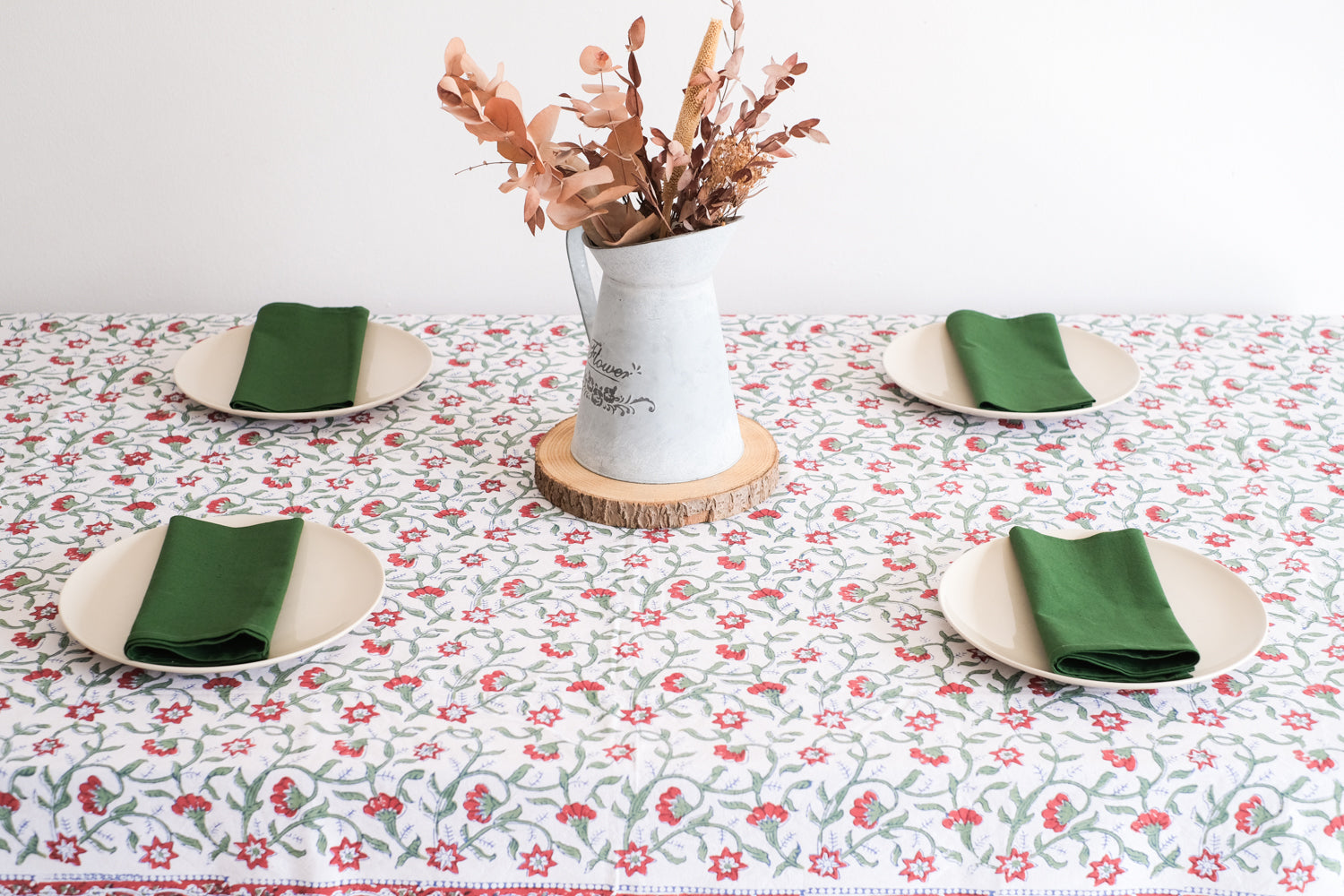 Mantel Lueesa Blanco i Rojo