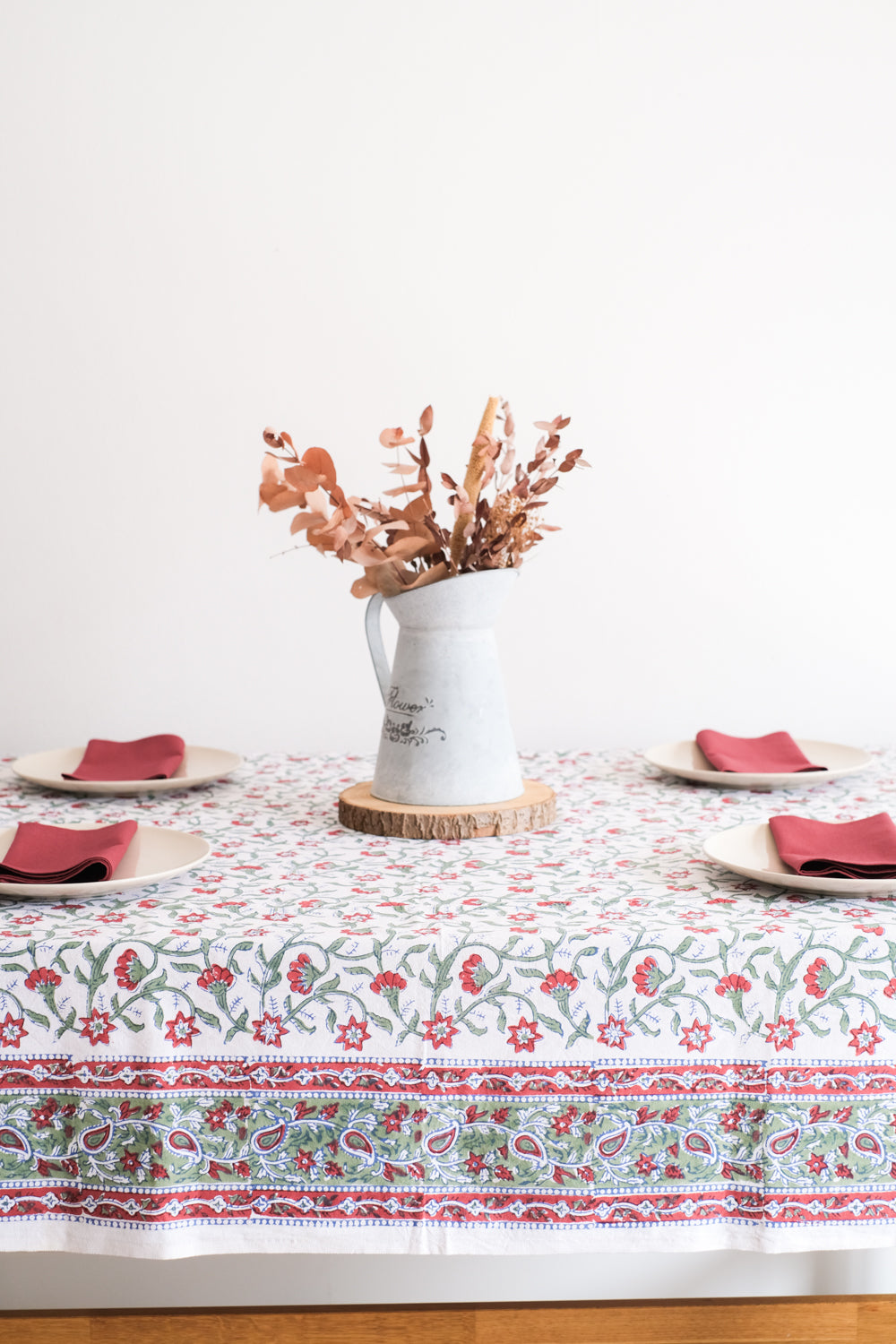 Mantel Lueesa Blanco i Rojo