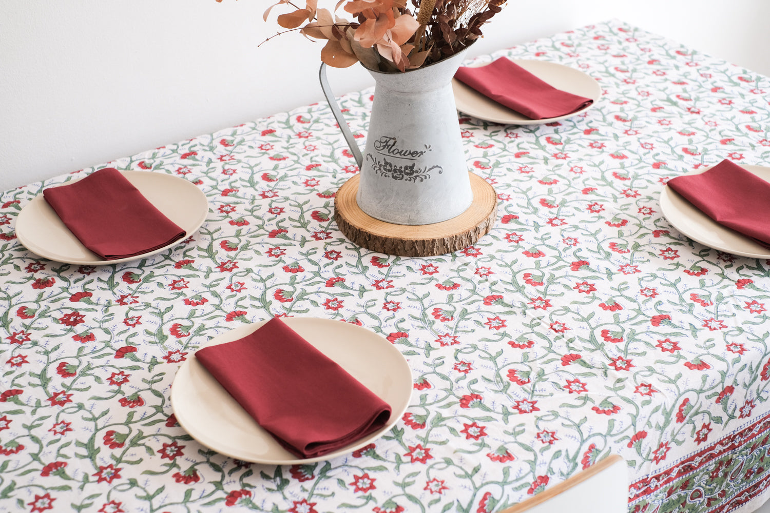 Mantel Lueesa Blanco i Rojo