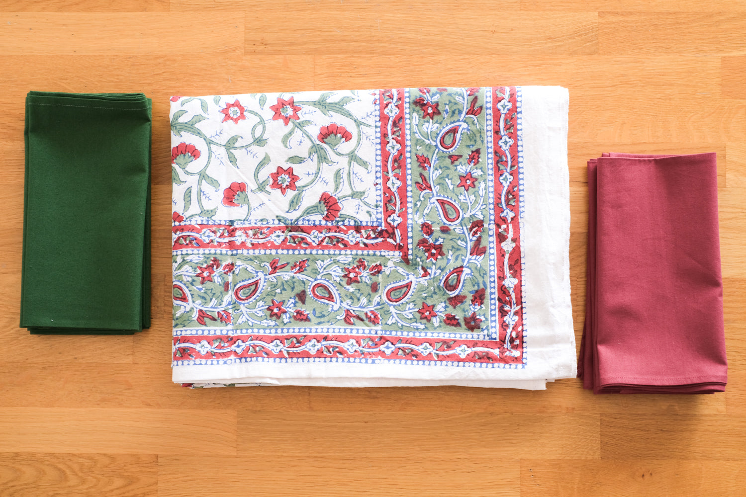 Mantel Lueesa Blanco i Rojo