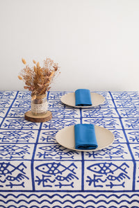 Mantel Grees azul