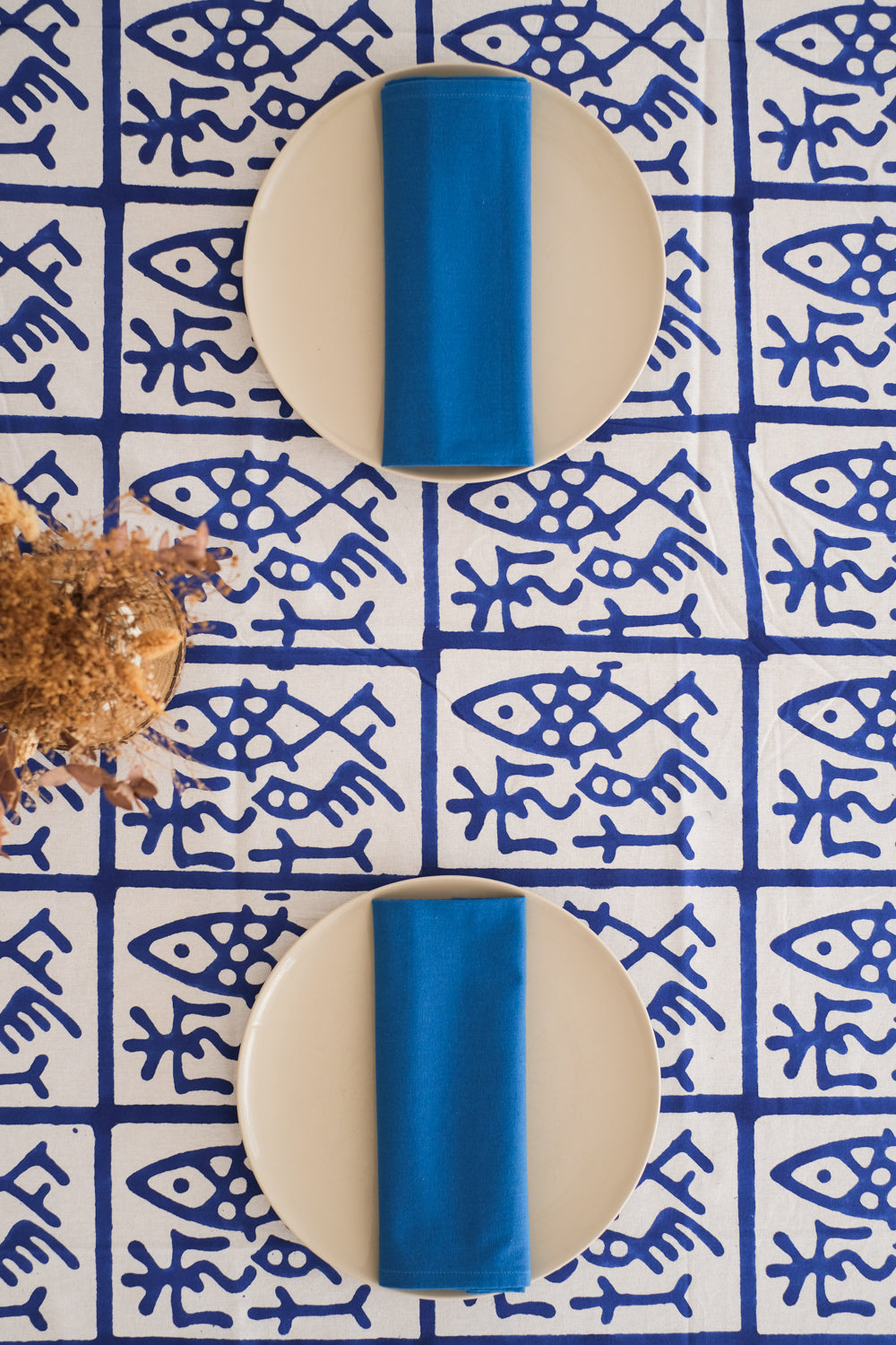 Mantel Grees azul
