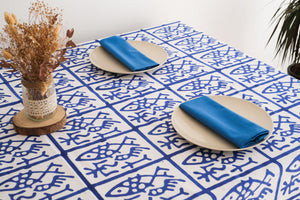 Mantel Grees azul
