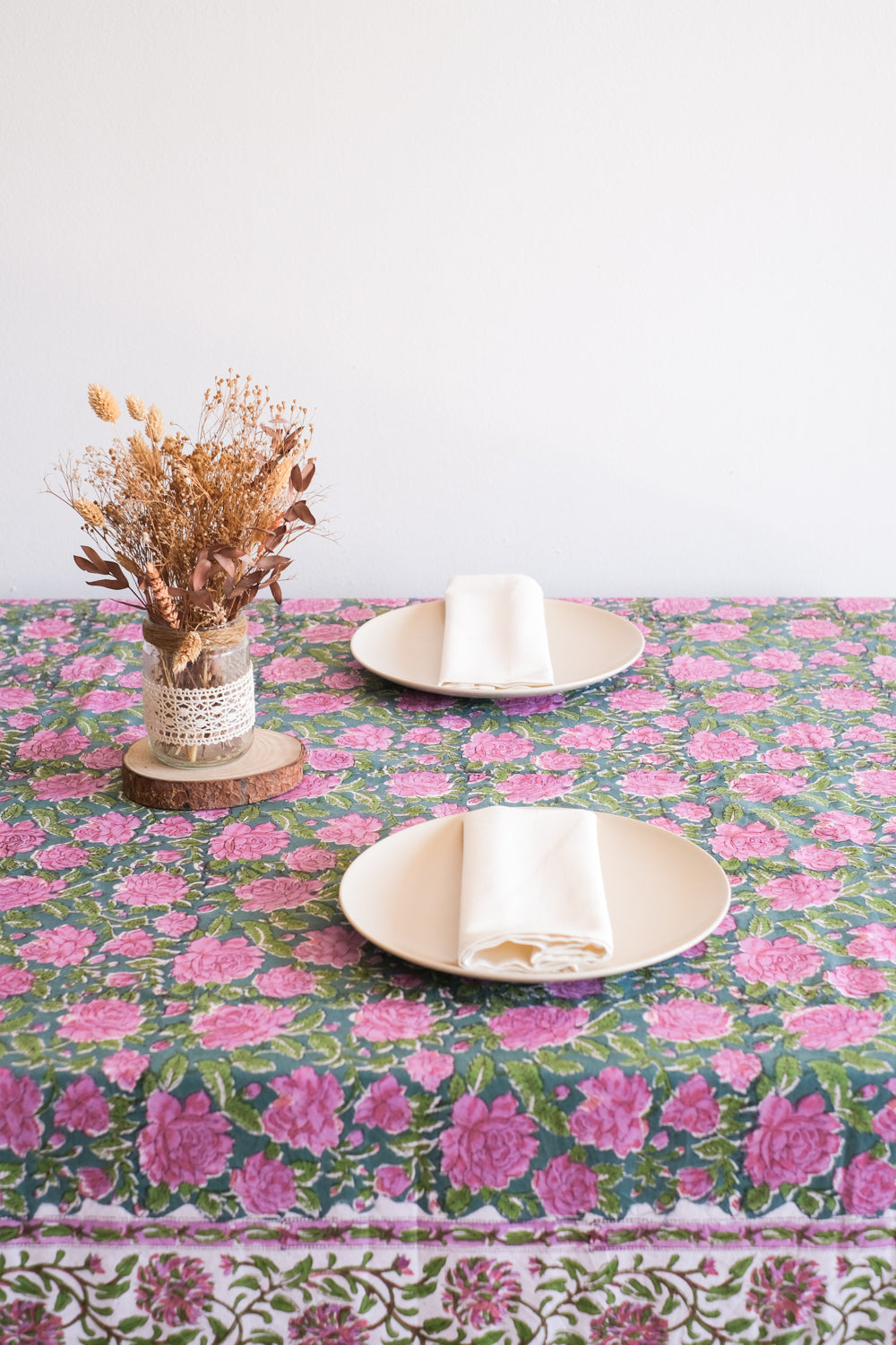 Mantel Kokoon Verde y Rosa