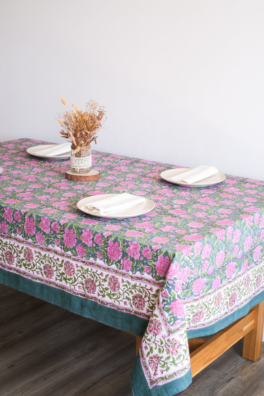 Mantel Kokoon Verde y Rosa