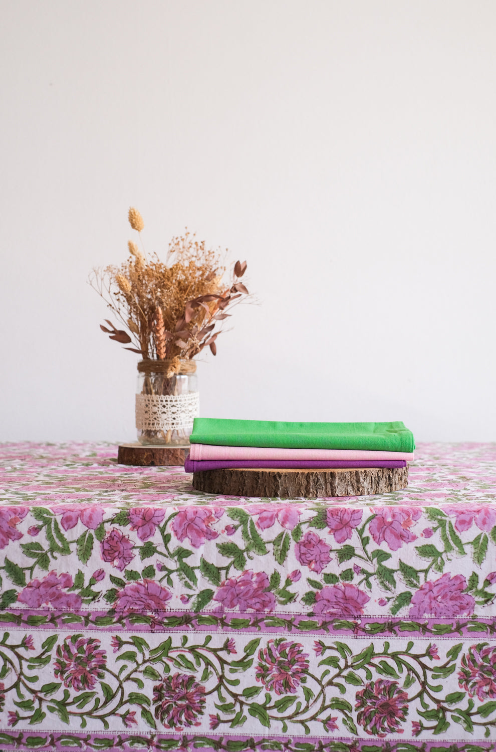 Mantel Kokoon Blanco y Rosa