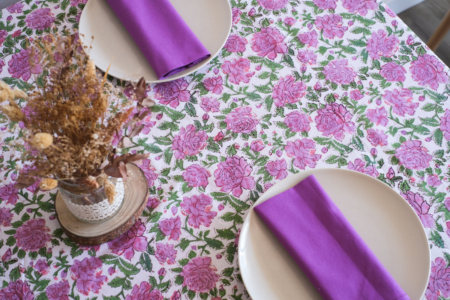 Mantel Kokoon Blanco y Rosa