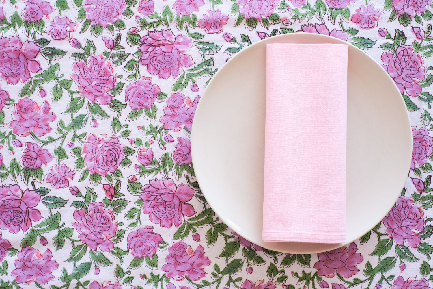 Mantel Kokoon Blanco y Rosa