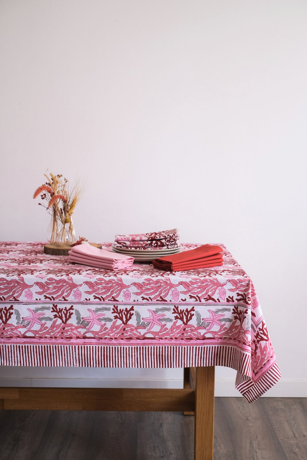 Mantel Moonga rojo