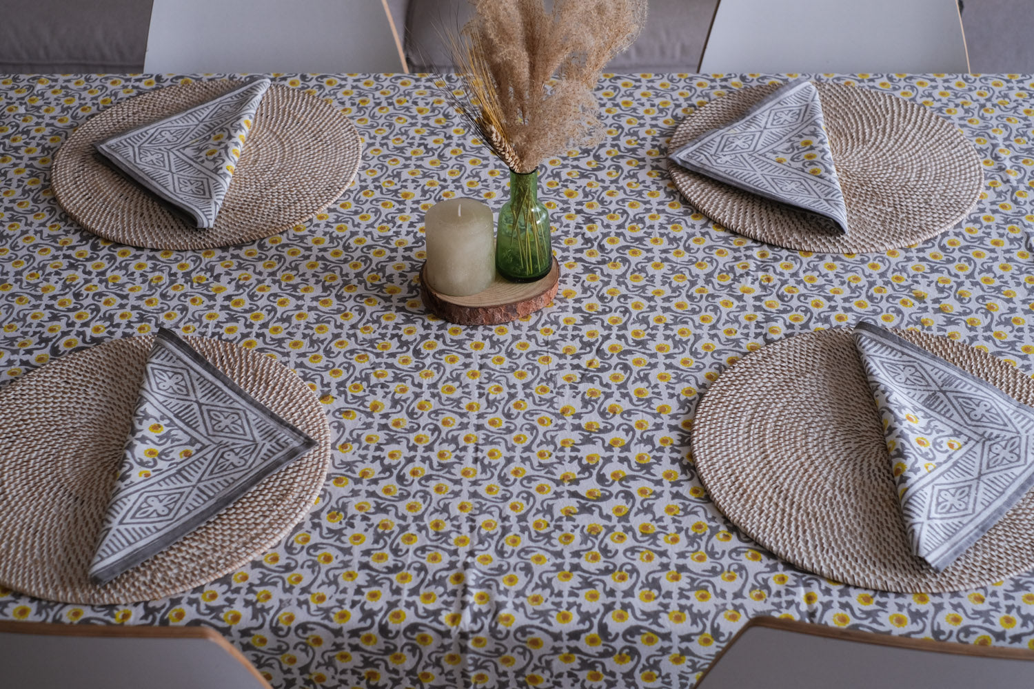 Mantel Masharoom amarillo