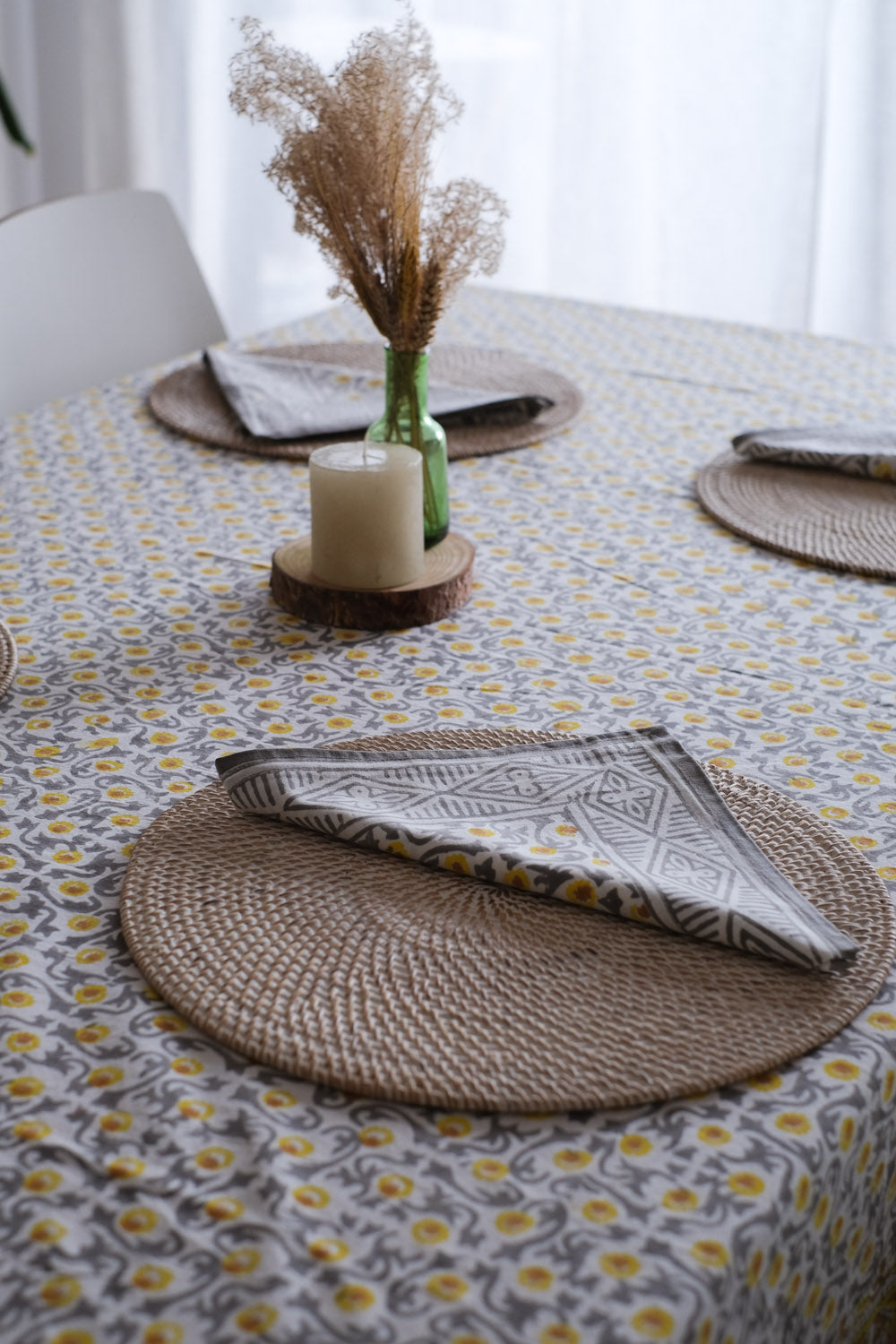 Mantel Masharoom amarillo