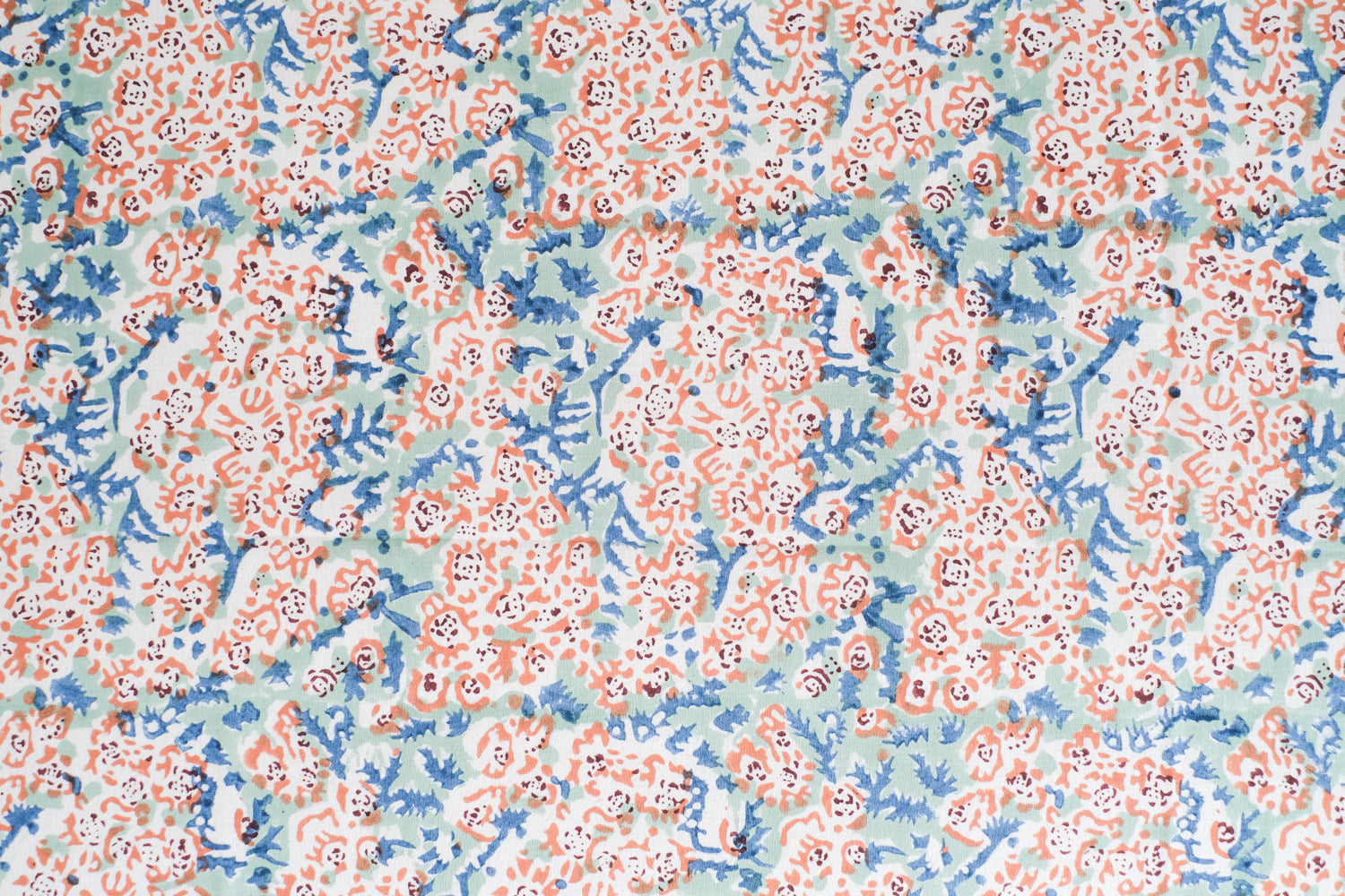 Cubrecamas Theesl Azul y Naranja