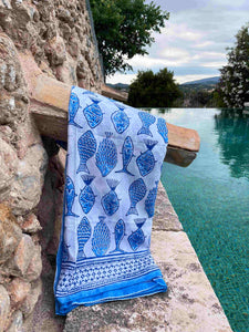 Pañuelo-pareo Samudree Azul