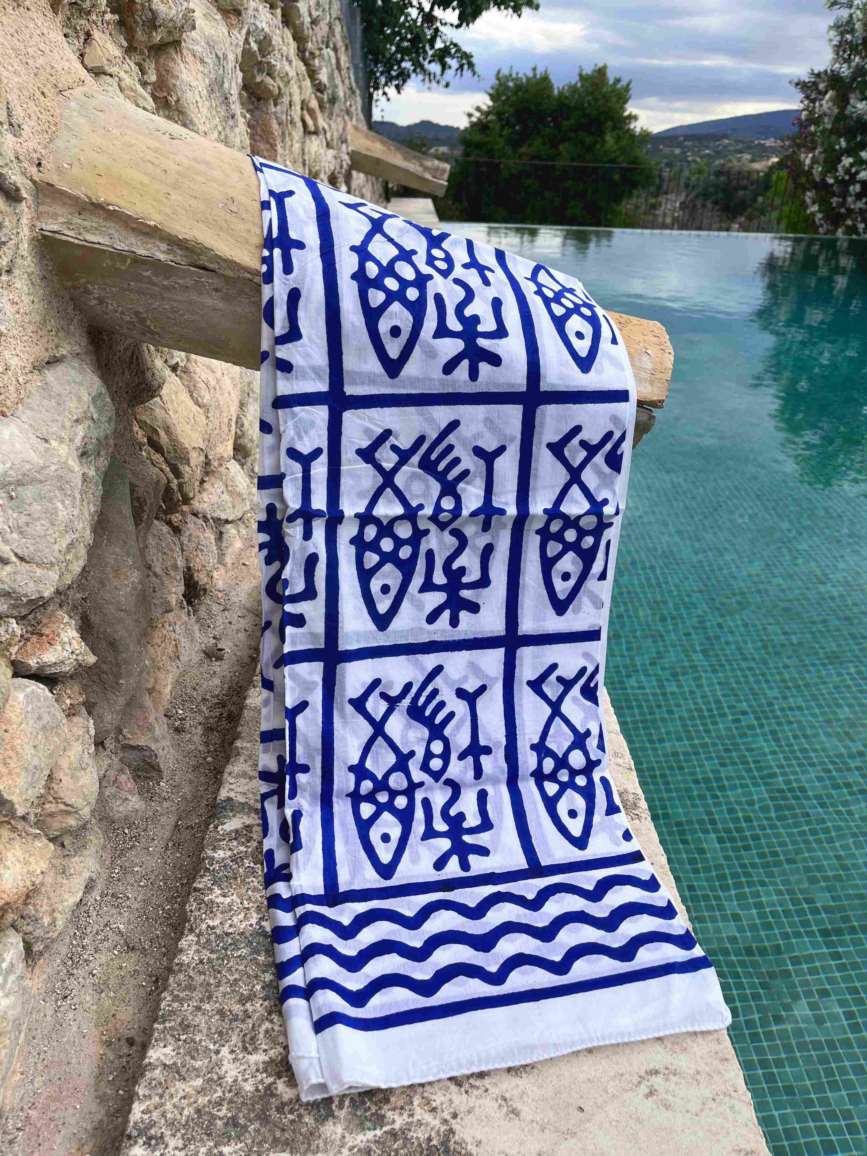 Pañuelo-pareo Grees Azul