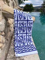Lade das Bild in den Galerie-Viewer, Pañuelo-pareo Grees Azul
