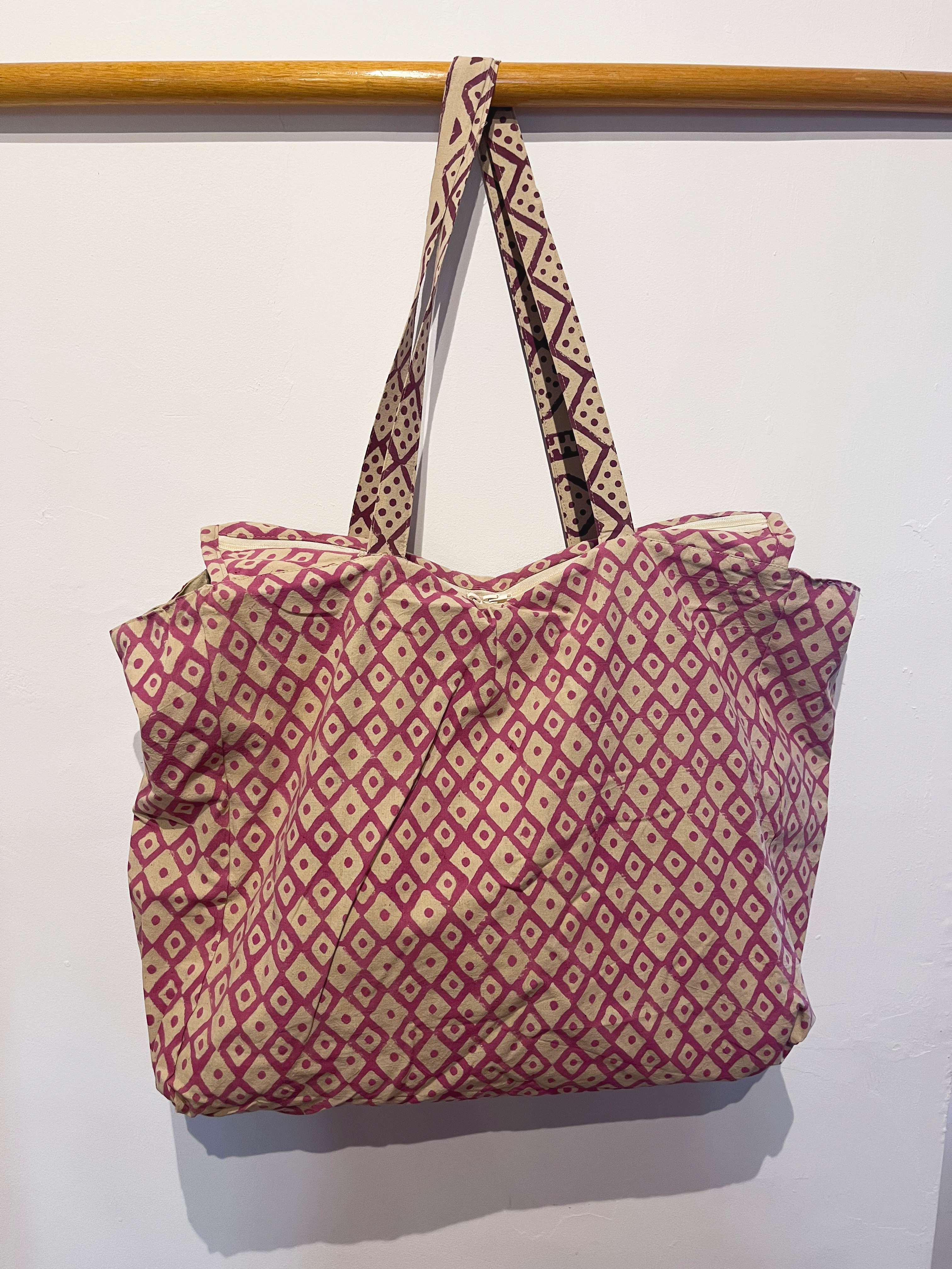Bolso Thaila rombos rosas