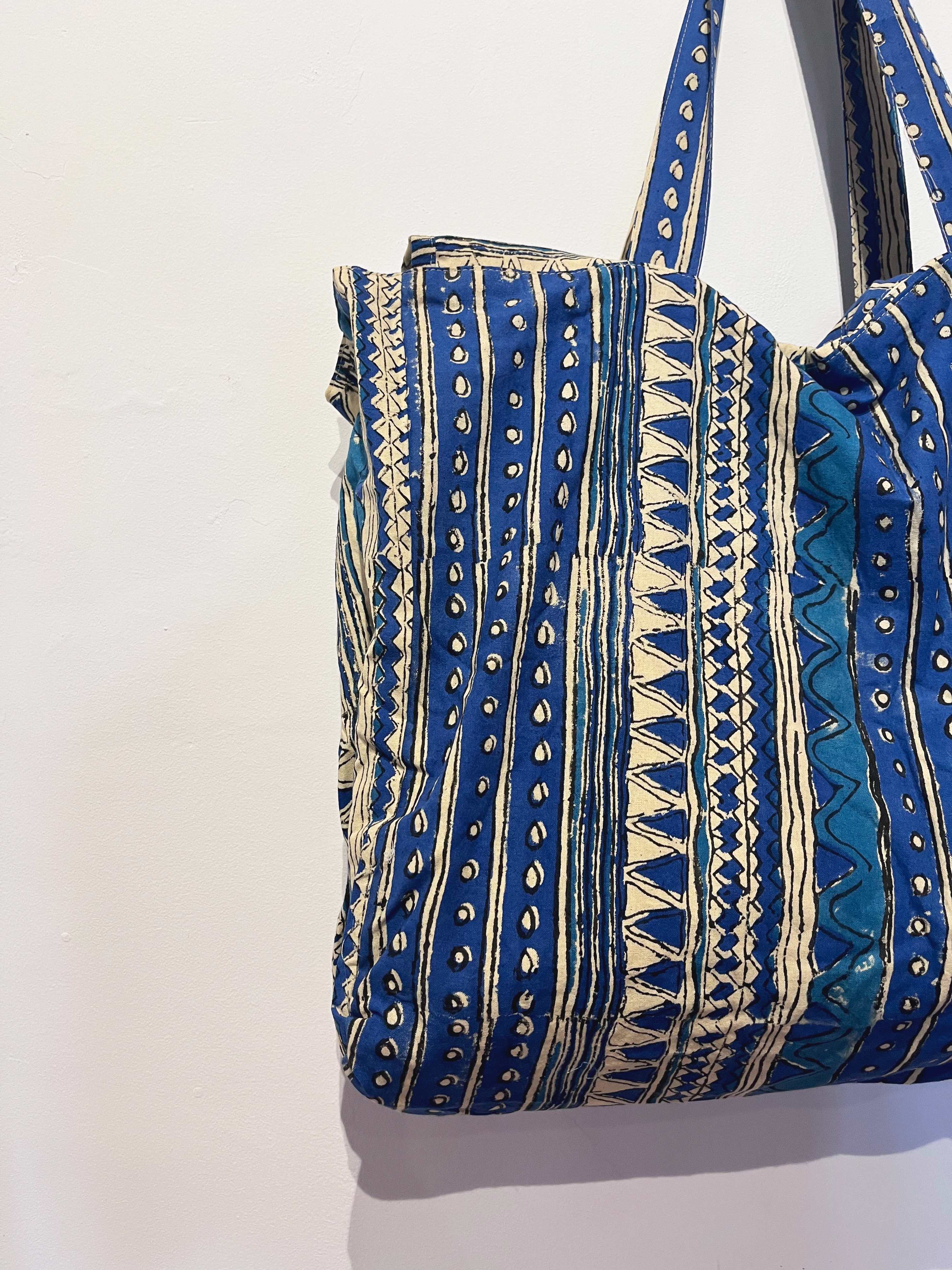 Bolso Thaila rallas azules