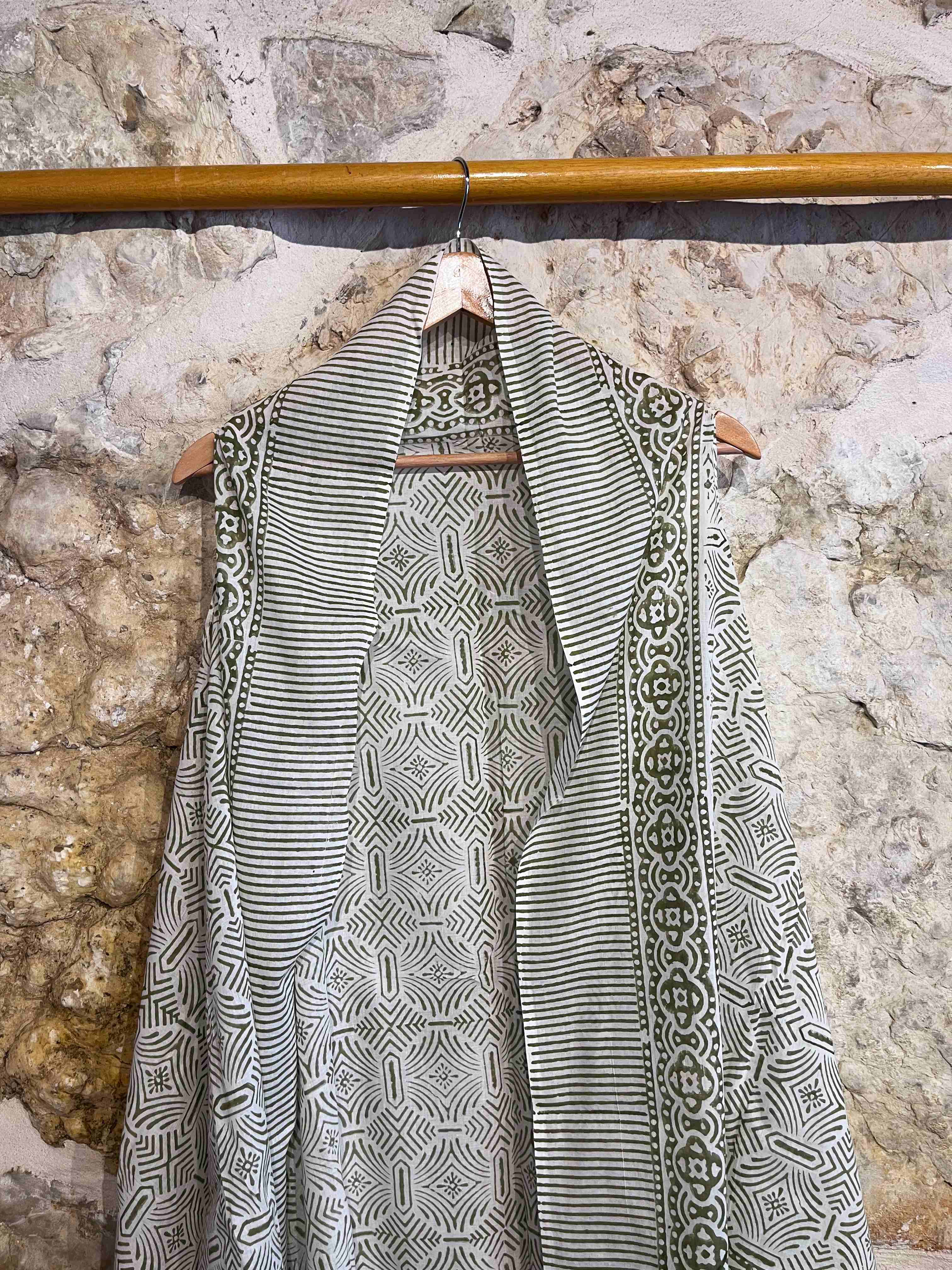 Vestido pareo Iyaamiti verde oscuro