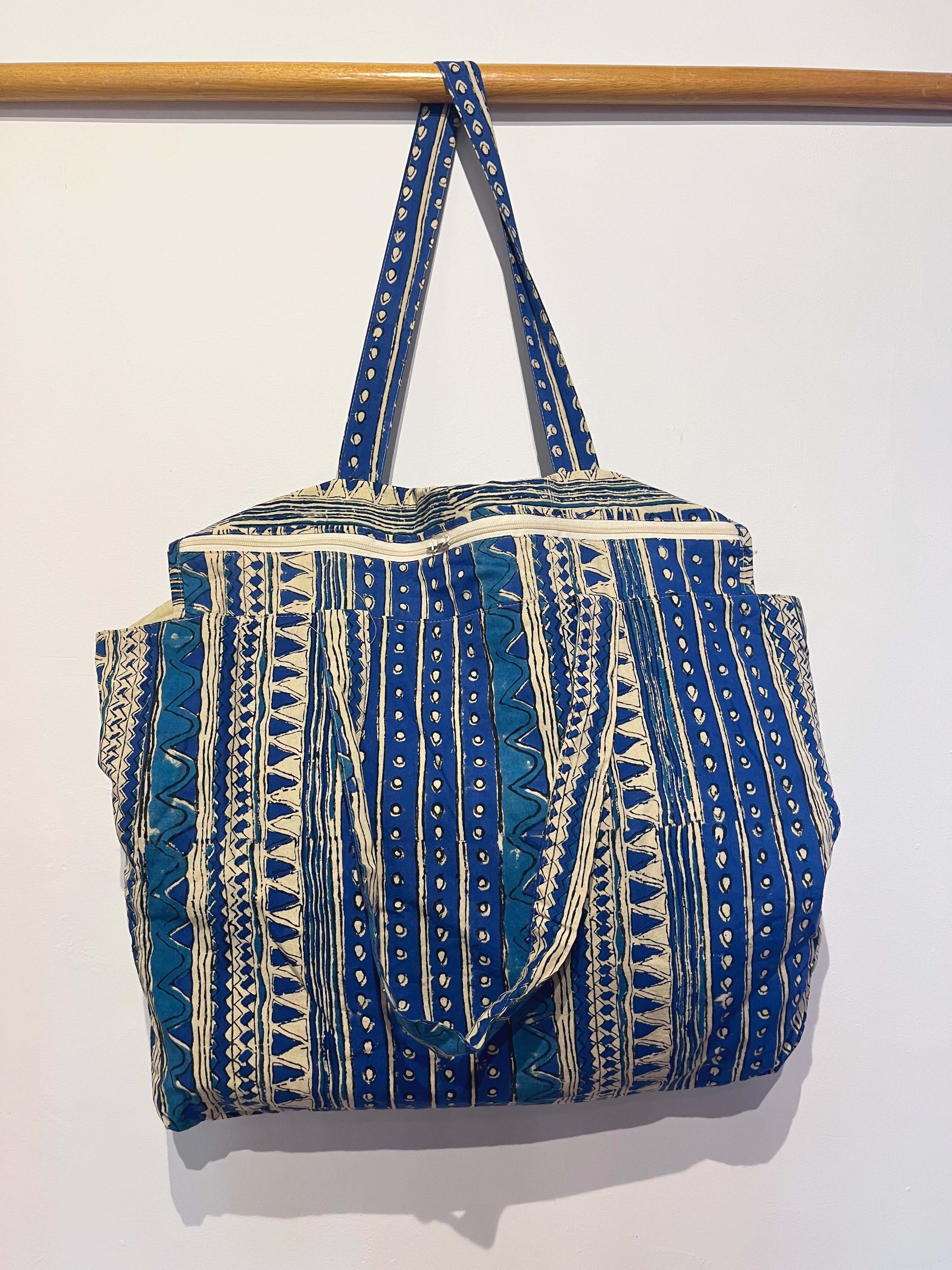 Bolso Thaila rallas azules