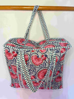 Charger l'image dans la galerie, Bolso Gudaguda II flores rosas con cremallera
