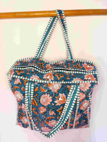 Cargar imagen en el visor de la galería, Bolso Gudaguda II flores salmón con cremallera
