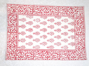 Mantel individual Shanta rojo