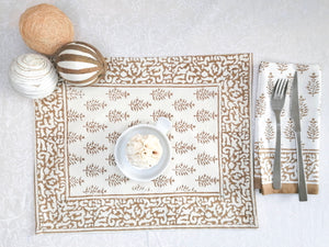 Mantel individual Shanta marrón