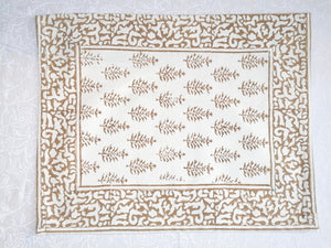 Mantel individual Shanta marrón