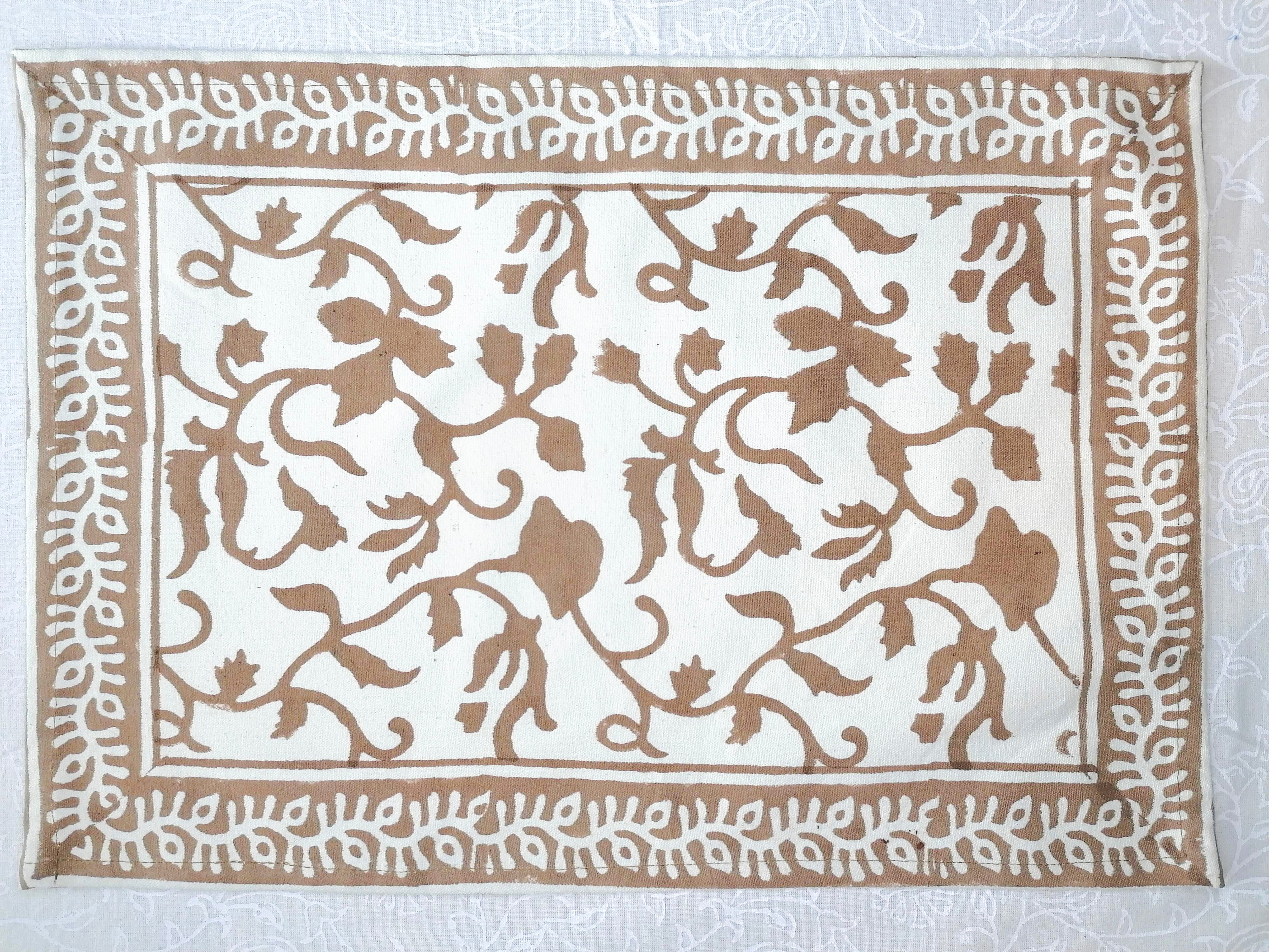 Mantel individual Vrinda marrón