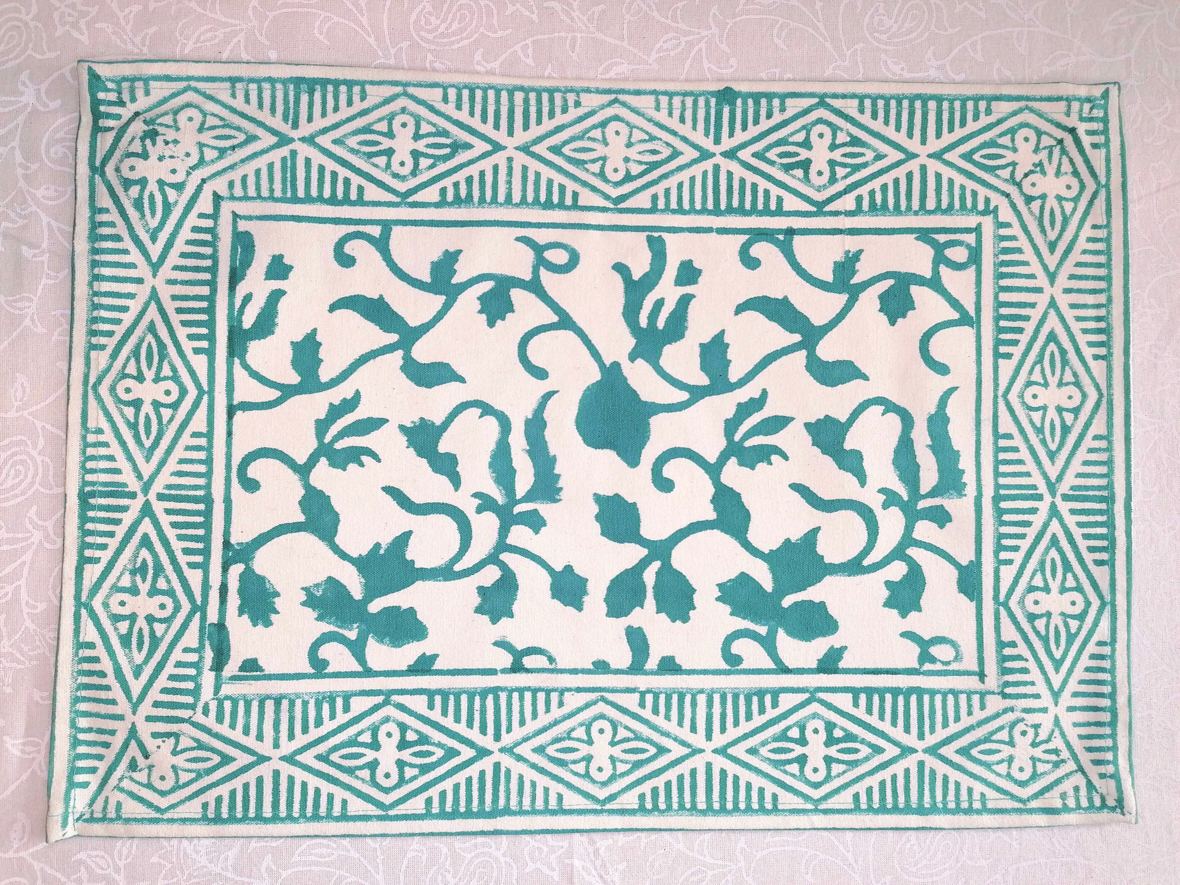 Mantel individual Vrinda verde