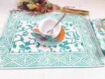 Charger l&#39;image dans la galerie, Mantel individual Vrinda verde
