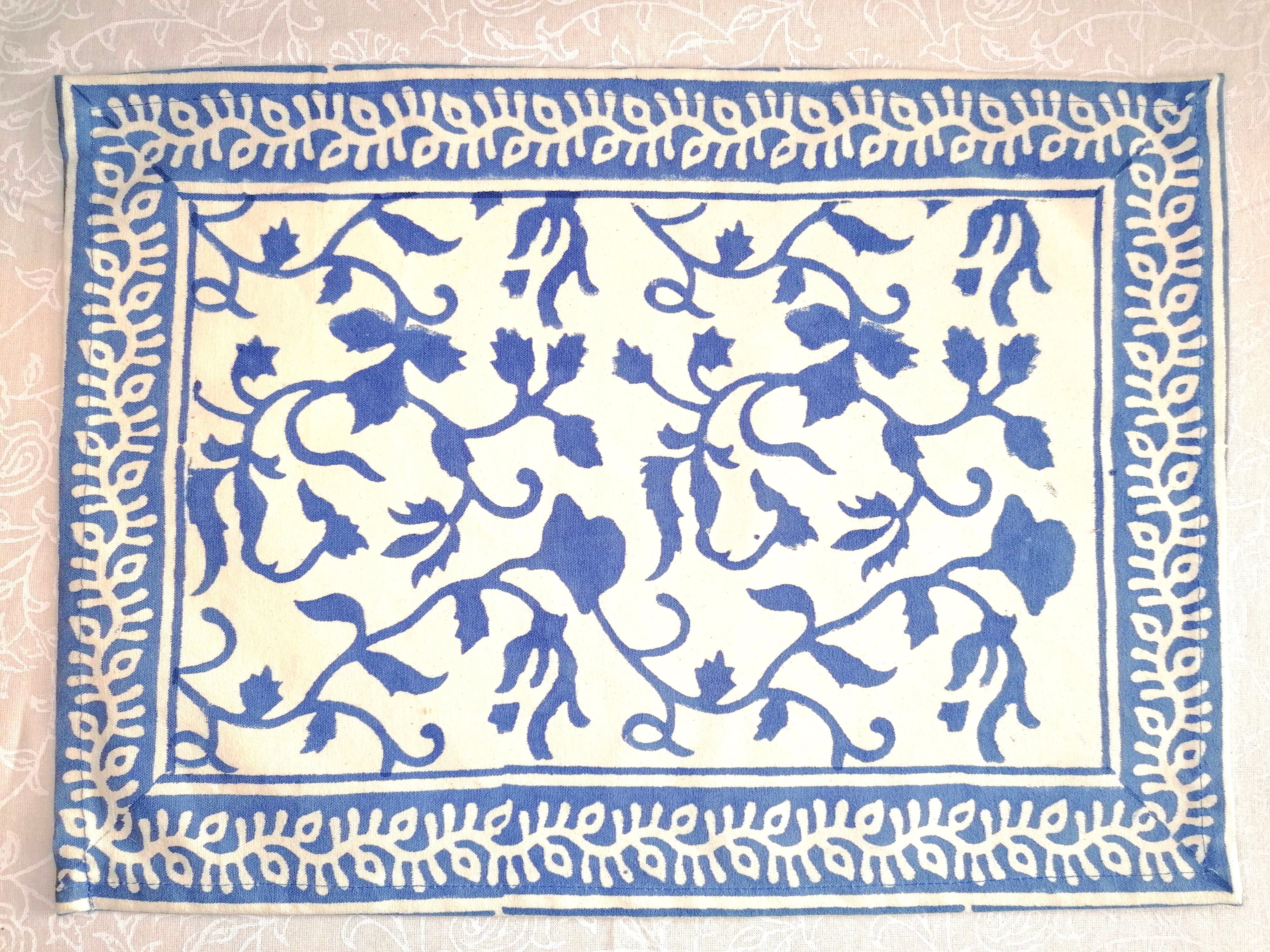 Mantel individual Vrinda azul