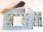 Cargar imagen en el visor de la galería, Mantel individual Kavya azul
