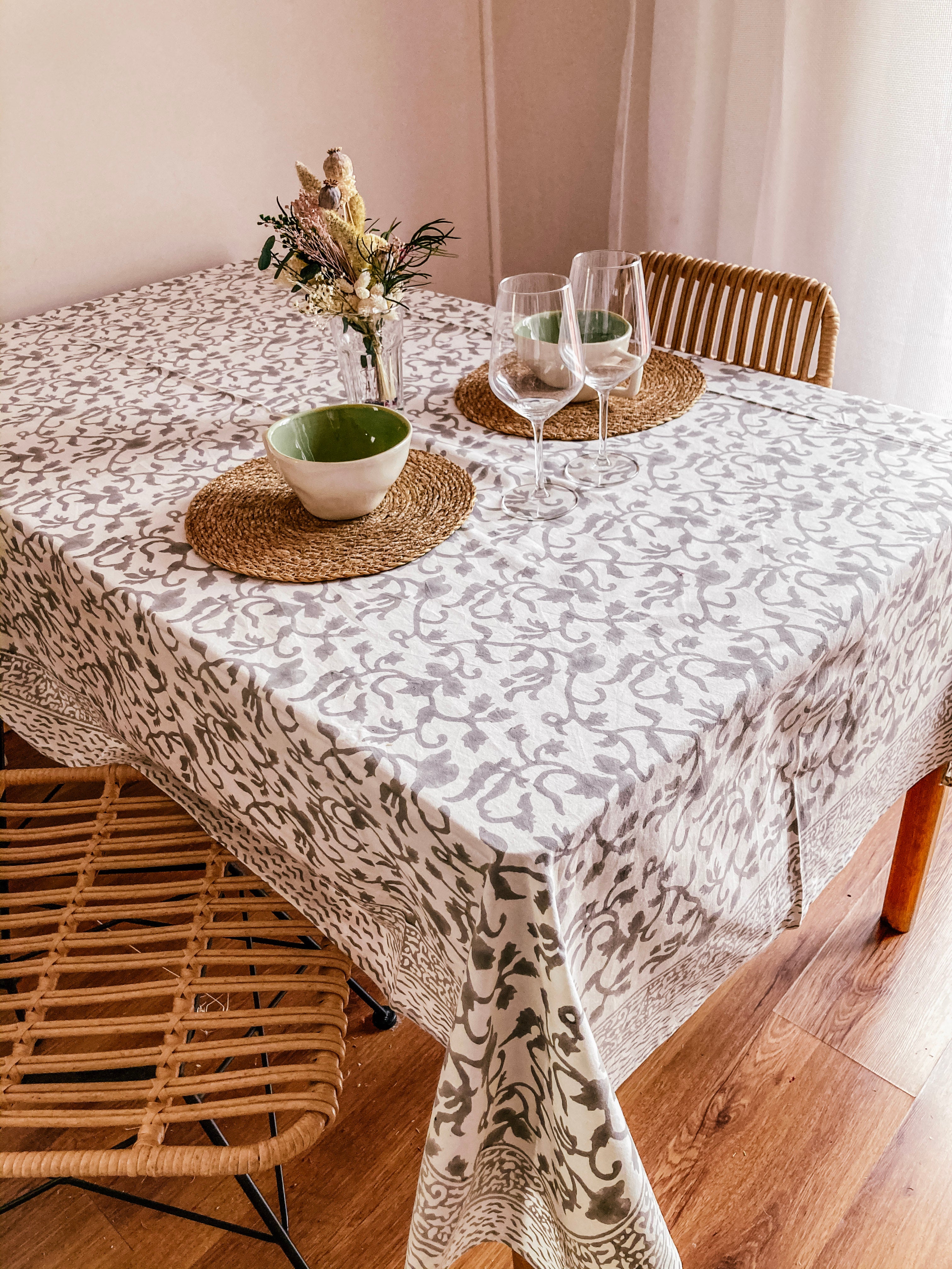 Mantel Vrinda gris