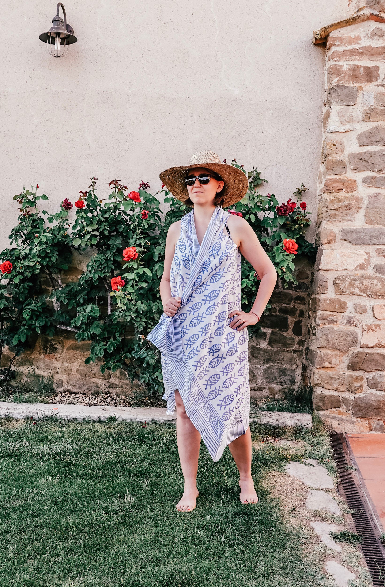 Vestido pareo Mira azul