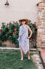 Charger l&#39;image dans la galerie, Vestido pareo Mira azul
