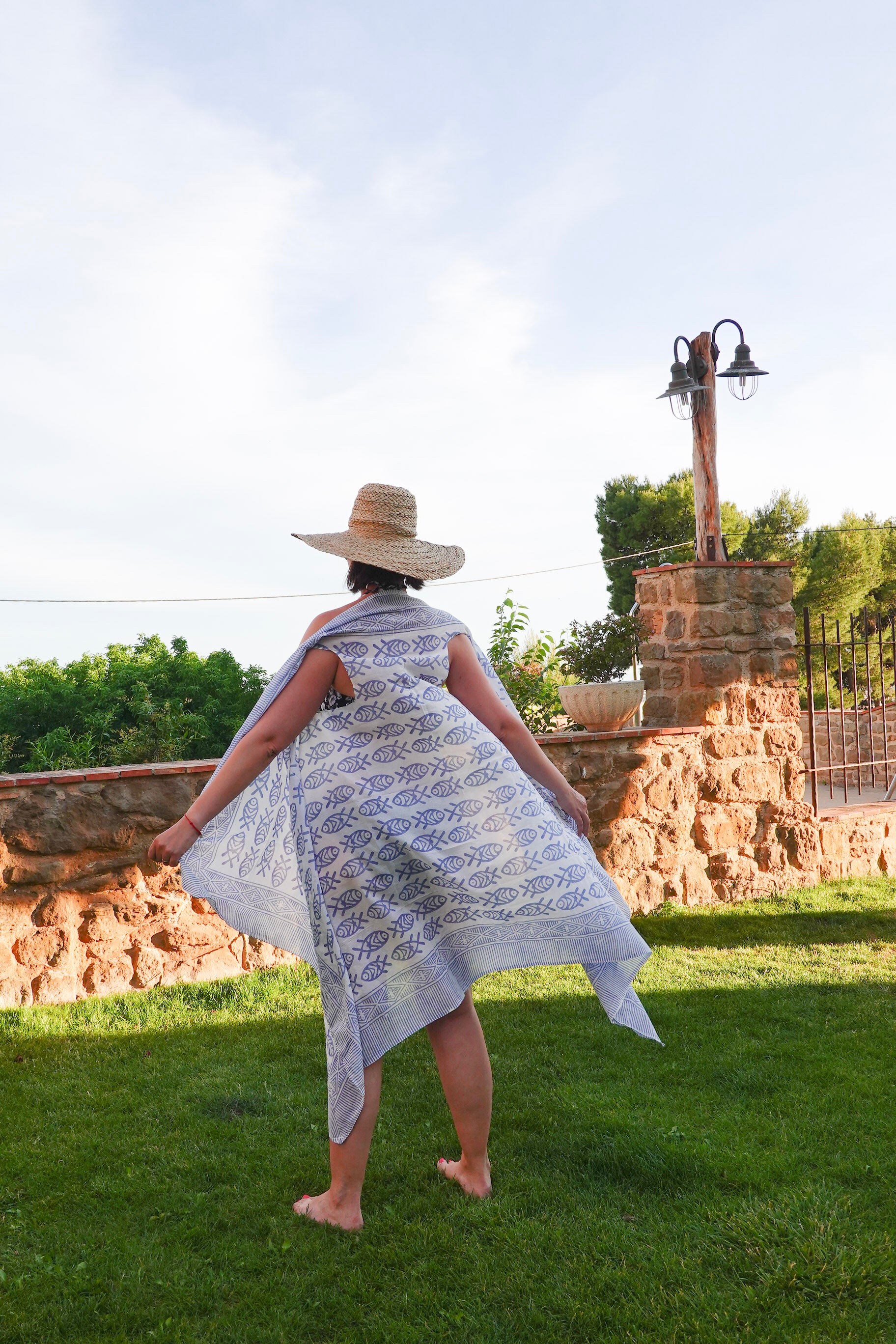 Vestido pareo Mira azul