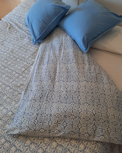 Edredón reversible Vanisha y Tiaré Azul