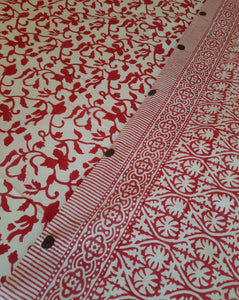 Edredón reversible Vanisha y Vrinda rojo