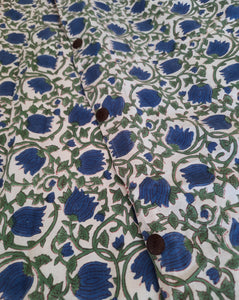 Funda Nórdica Kavya azul y verde